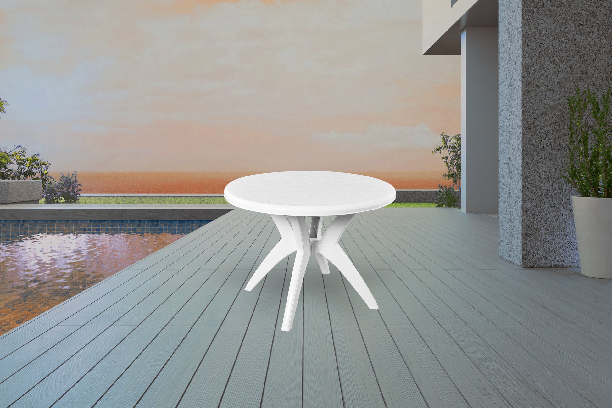 Italica 9508 Plastic Dining Table